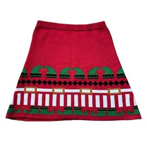 Elf Ugly Christmas Sweater Skirt Derek Heart brand size Small